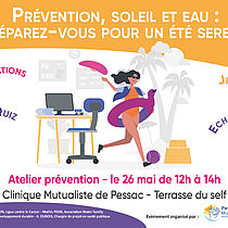 Lire la suite : Atelier à Pessac "Prévention, soleil et eau : profitez d'un été serein !"
